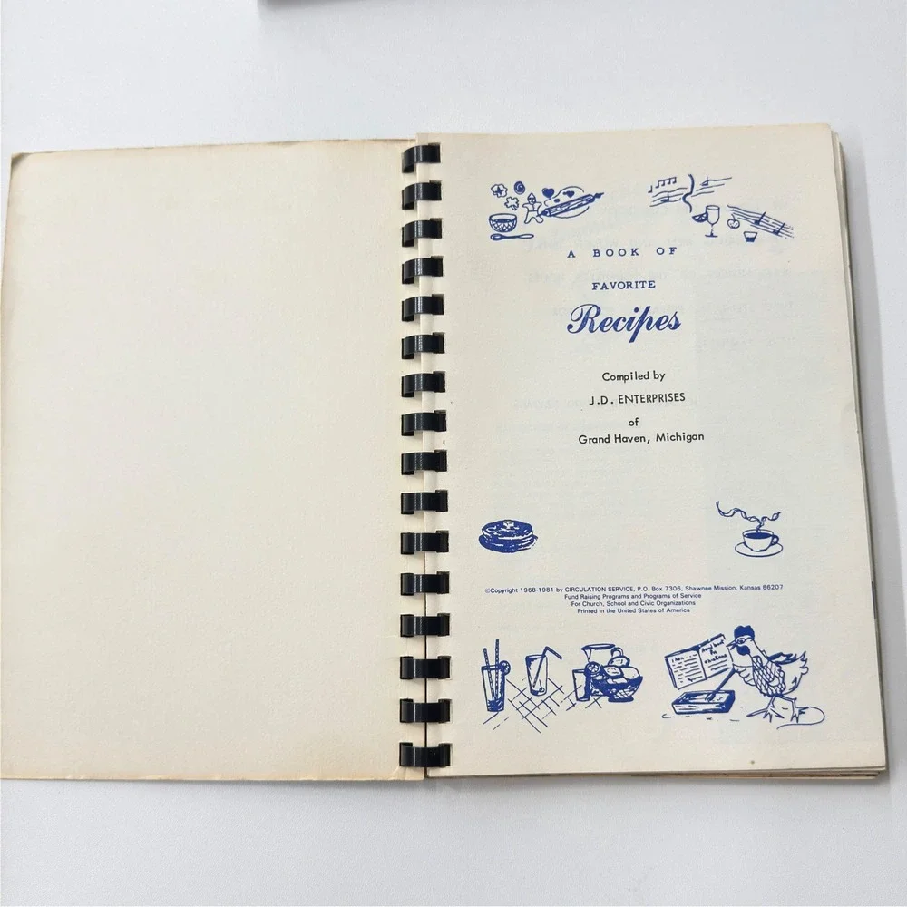 Vintage Community Cookbook Lot of 3 Church Regional Recipes 70s 80s Michigan